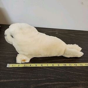 Vintage STEIFF  Baby Seal Cosy Heuler Button Tag ID# 5374/35 W. Germany Vintage